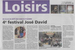 Festival José DAVID J-D-S du 10 Aout 2017