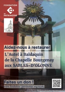 Affiche - L'Autel à Baldaquin la Chapelle Bourgenay LES SABLES D'OLONNE