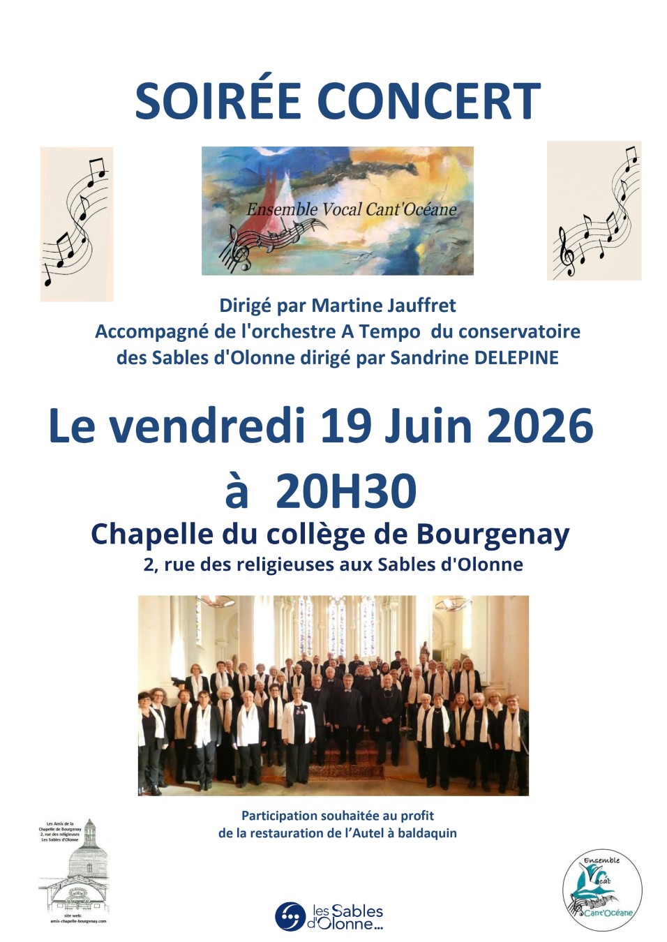 Affiche concert choraleCant'Océane
